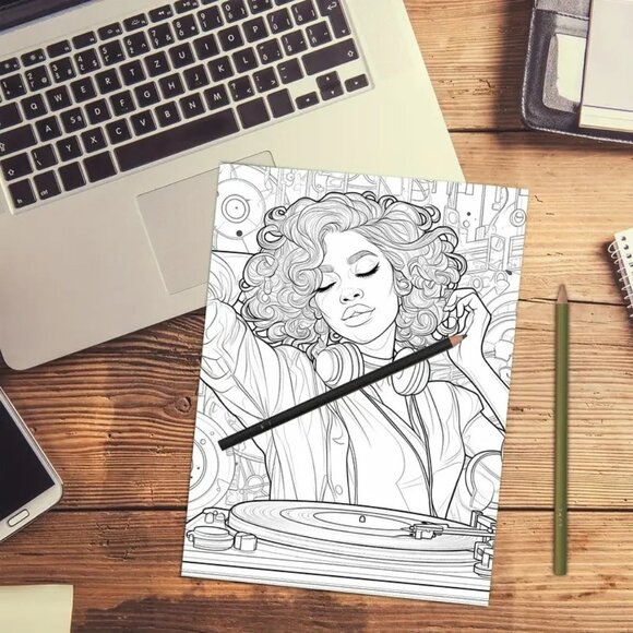 African Girl Coloring Book (SKU #0413) - Picture 4 of 5